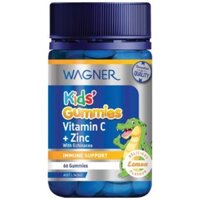 KẸO DẺO WAGNER VITAMIN C + KẼM ZINC 60 VIÊN TĂNG ĐỀ KHÁNG (Dành cho trẻ từ 02 tuổi)