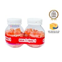 Kẹo dẻo Wolfoo (bổ sung vitamin C) vị dâu tây - Trung Quốc - Lọ 68gr - từ 4y (Mua 1 tặng 1)
