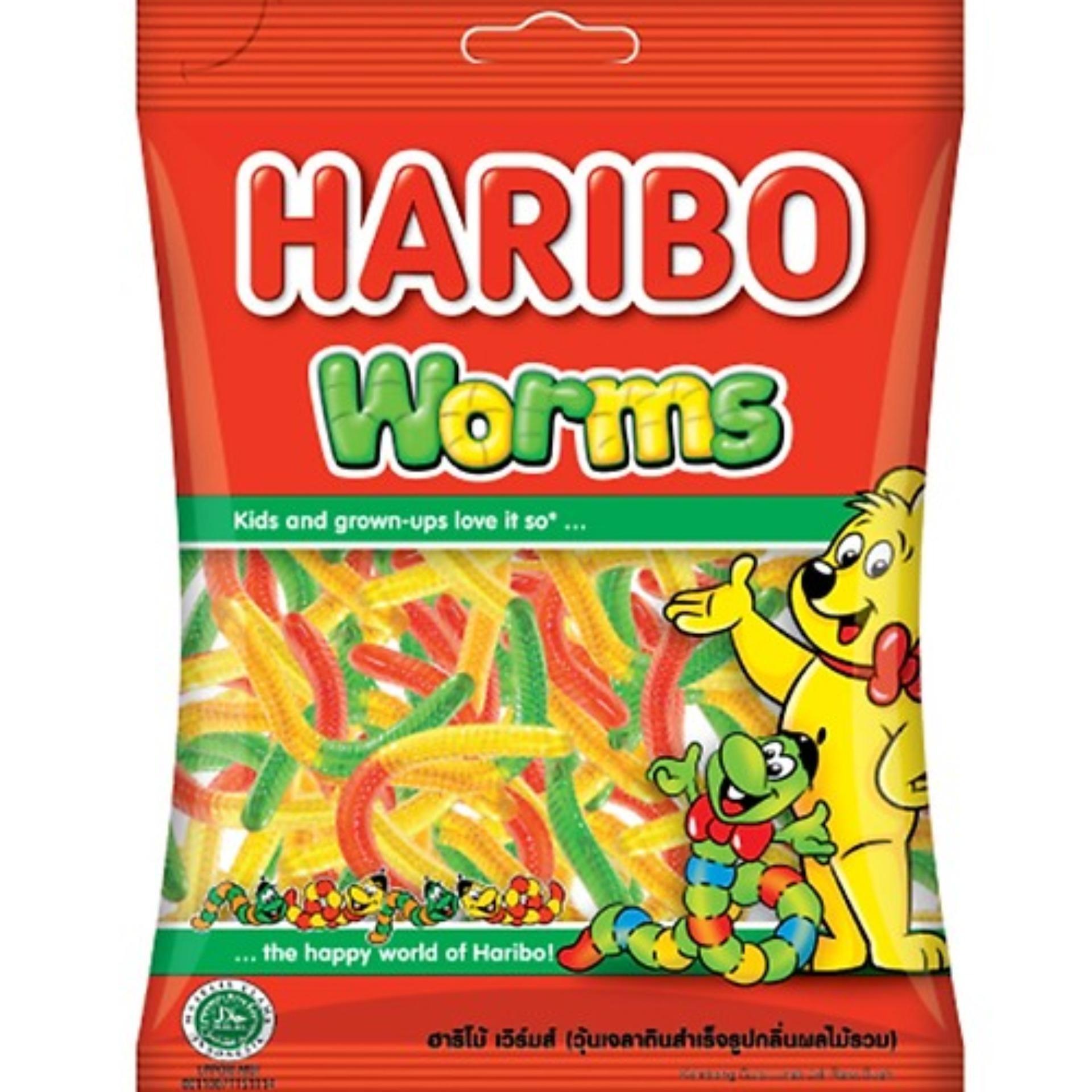 Kẹo dẻo Worms hiệu Haribo 80g
