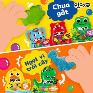 Kẹo dẻo xếp hình Play More Gummy Block gói 64g