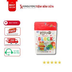 Kẹo dẻo xếp hình Play More Gummy Block gói 64g