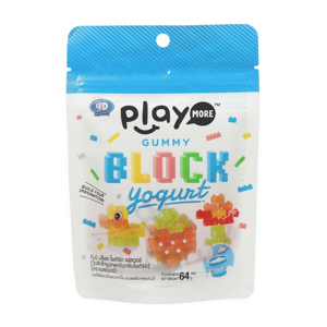 Kẹo dẻo xếp hình vị sữa chua Play More gói 64g