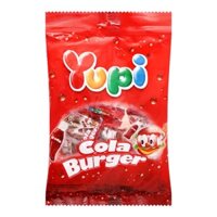 Kẹo dẻo Yupi Cola Burger hương cola gói 96g (từ 2 tuổi)