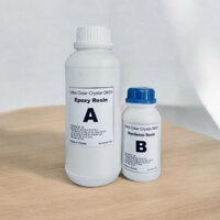 Keo Đổ Nhựa Làm Khuôn, Tranh 3D Trong Suốt Loại Tốt Đổ Khối Epoxy Resin Ultra Clear Crystal1kg