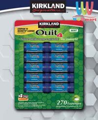 Kẹo dòn cai thuốc lá Kirkland Signature Quit 4 Lozenge Mint 27 viên x10 ống