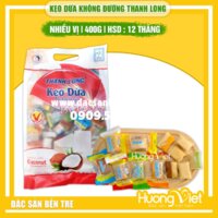 Kẹo dừa Bến Tre KHÔNG ĐƯỜNG Thanh Long 400gr
