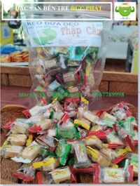 Kẹo Dừa Dẻo Thập Cẩm - Túi 500gr - Đặc Sản Bến Tre Đức Phát