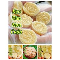 Kẹo dừa non cuộn- nhiều dừa non,mềm dẽo, ngọt thanh, không bột béo 500g
