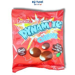 Kẹo Dynamite Chew Hương Socola Nhân Bạc Hà Gói 125g