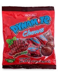 Kẹo Dynamite Chew Hương Socola Nhân Bạc Hà Jackn Jill Gói 125GR