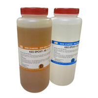 Keo Epoxy AB 2 Thành Phần Đài Loan, Keo Dán Đá, Nhựa, Gỗ, Keo Dán AB tỉ lệ 1:1 Bộ 2kg