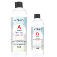 Keo Epoxy Resin AB loại cứng, Siêu trong, Tự khử bọt