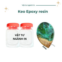Keo Epoxy Resin trong suốt 2 thành phần AB làm đồ Handmade, đổ mặt bàn, khuôn, kháng UV