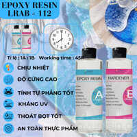 Keo Epoxy Resin Trong Suốt Ít Bọt, Keo Resin 2 Thành Phần ,Đổ Khuôn Handmade, Keycap Resin - LRAB112