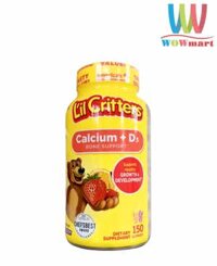 Kẹo gấu bổ sung Canxi cho trẻ em L’il Critters Calcium +D3 Gummy Bears 150 viên