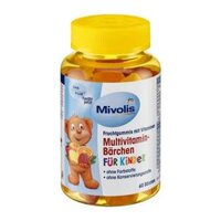 Kẹo gấu bổ sung Multi Vitamin Mivolis -Bärchen für Kinder, Fruchtgummis, 120 g 60v bé (mã vỏ thùng: 4 010355 570079) (đóng 1 thùng 4 lốc, mỗi lốc 6 hộp)