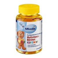 Kẹo gấu bổ sung Multi Vitamin Mivolis -Bärchen für Kinder, Fruchtgummis, 120 g 60v bé (thùng 12 lọ)