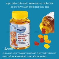 Kẹo gấu của Đức Mivolis Multivitamin vị trái cây, bổ sung vitamin tổng hợp cho trẻ, 60 viên