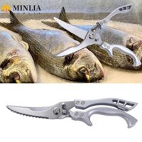 Kéo gia cầm MINLIA, Kéo nhà bếp sắc nét có tải lò xo, Kéo cắt tỉa Tiết kiệm nhân công Thép không gỉ Xương gà Kéo nhà bếp Cua
