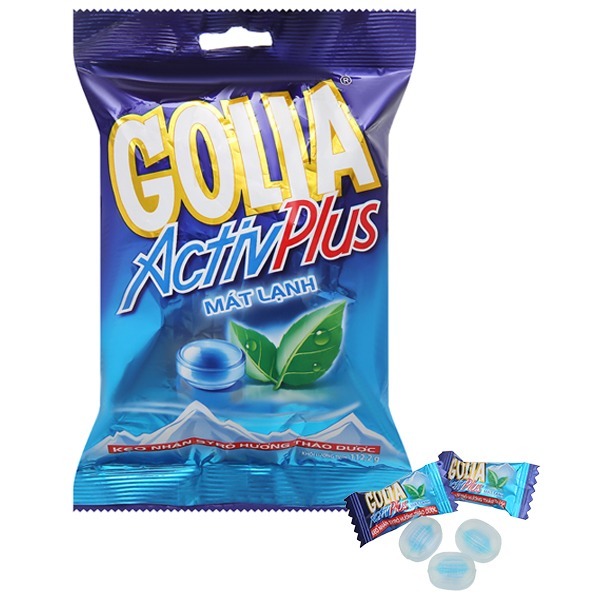Kẹo Golia ActivPlus nhân syrô thảo dược gói 112.2g