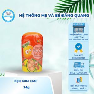 Kẹo gum bong bóng Lotte Fusen Nomi hương cam hũ 15g