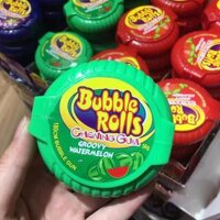 Kẹo gum ( cao su ) cuộn siêu dài Hubba Bubba Bubble Rolls chewing gum dài 180cm vị Dưa Hấu ( Mẫu mới - Nội địa Thái Lan - Xách tay Thái )