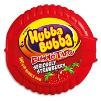 Kẹo gum cuộn Hubba Bubba vị dâu 180cm 5Y+