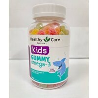 Kẹo gum Healthy Care Gummy Omega 3 của Úc lọ 250 viên giúp bé phát triển mắt và não từ 2 tuổi