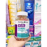 Kẹo gum Healthy Care Gummy Omega 3 của Úc lọ 250 viên giúp bé phát triển mắt và não từ 2 tuổi