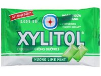 Kẹo gum không đường Lotte Xylitol hương Lime Mint vỉ 11.6g