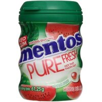 Kẹo gum không đường MENTOS pure fresh hương dưa hấu hũ 61.25g