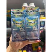 Kẹo gum Nicorette 2mg hương bạc hà 20 viên Hàng Mỹ