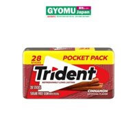 Kẹo Gum Trident Không Đường - Vị Quế (28 Tép)