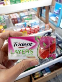 Kẹo gum Trident Layers Watermelon + Tropical (14p)