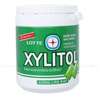 Kẹo Gum Xylitol Không Đường Hương Lime Mint Hũ 130.5g