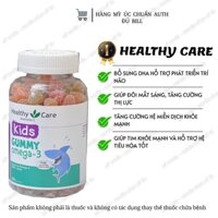 Kẹo Gummy Kids Omega 3 Healthy Care 250 viên dành cho bé 2 tuổi trở lên