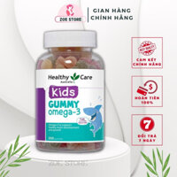 Kẹo Gummy Omega 3 Healthy Care (date 2026, của Úc, đường tơi nhỏ, khô ráo, Gum Omega-3 250 viên)