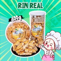 Kẹo hạt điều RIN REAL, Kẹo hạt điều mè mạch nha bánh tráng giòn ít ngọt, ăn vặt, ăn kiêng thơm ngon