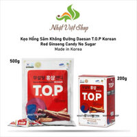 Kẹo Hồng Sâm Không Đường Daesan T.O.P Korean Red Ginseng Candy No Sugar