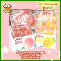 Kẹo Hongkong - Kẹo Dẻo Trái Cây A-tast Hộp 110g Vị Xoài Và Vị Đào