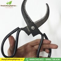 Kéo khoanh vỏ lưỡi răng cưa hàm rộng 14cm