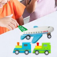 Kéo Lại Máy Bay Đồ Chơi Mô Hình Mini Xe Tàu Cho Trẻ Em Mầm Non Bé Gái
