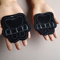 Kéo lên Găng tay bảo vệ lòng bàn tay da bò Thanh ngang Hai chống co giãn Thể dục chống trượt Nửa @