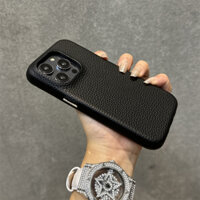 Kẹo Màu Sang Trọng Da Pu Ốp lưng iPhone 16 12 13 14 15 Pro Max Business Nút Kim Loại Chống Sốc Ốp Lưng Cứng