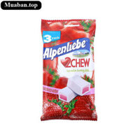 Kẹo mềm hương dâu Alpenliebe 2Chew gói 73.5g (3 thanh)