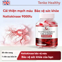 Kẹo mềm Nattokinase 9000FU nhập khẩu từ Anh giúp tăng cường lưu thông máu, tốt cho tim mạch (30 viên)💠💠