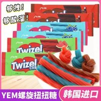 Kẹo mềm xoắn dài hương vị cola YEM nhập khẩu Hàn Quốc, kẹo xoắn Twizel, đồ ăn nhẹ giải trí