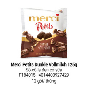 Kẹo Merci Peptis Dunkle Vollmilch gói 125g