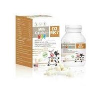 Kẹo Milk Calcium Kids D3 Mk7 Trắng Xanh - Bổ sung canxi cho bé