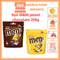 Kẹo M&M peaut, chocolate 250g chocolate sữa và đậu phộng Mỹ thơm ngon đậm vị, giàu chất dinh dưỡng